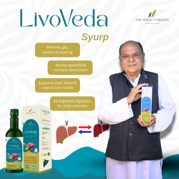 🌿 LivoVeda Syrup – Everyday Ayurvedic Care for Liver & Digestion